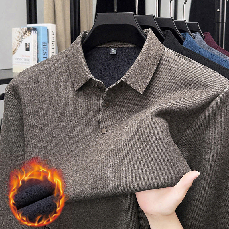 Men's Long Sleeve Polo Shirt Lisslune