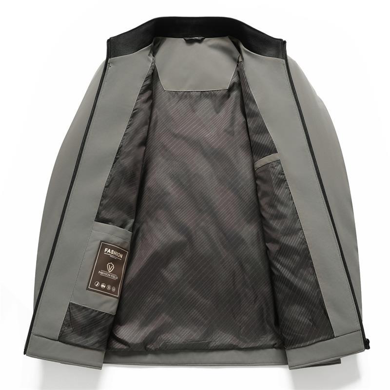 Men's Multifunctional Quilted Jacket with High Collar Lisslune