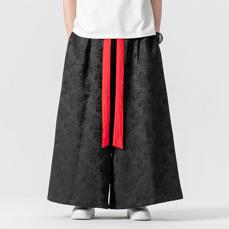 Men's fashionable maxi skirt with decorative bow tie Lisslune