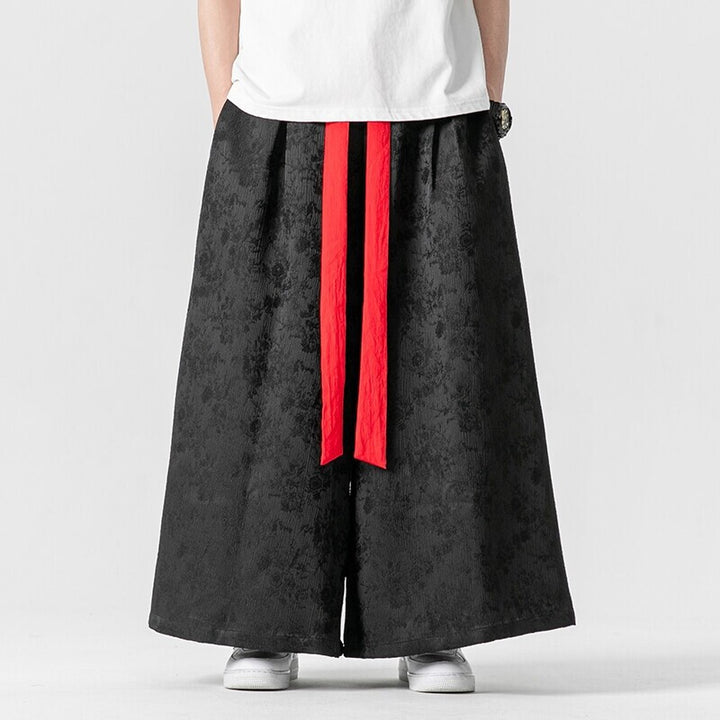Men's fashionable maxi skirt with decorative bow tie Lisslune
