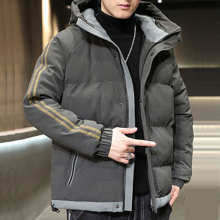 Men's insulated winter jacket with quilted structure and practical pockets Lisslune