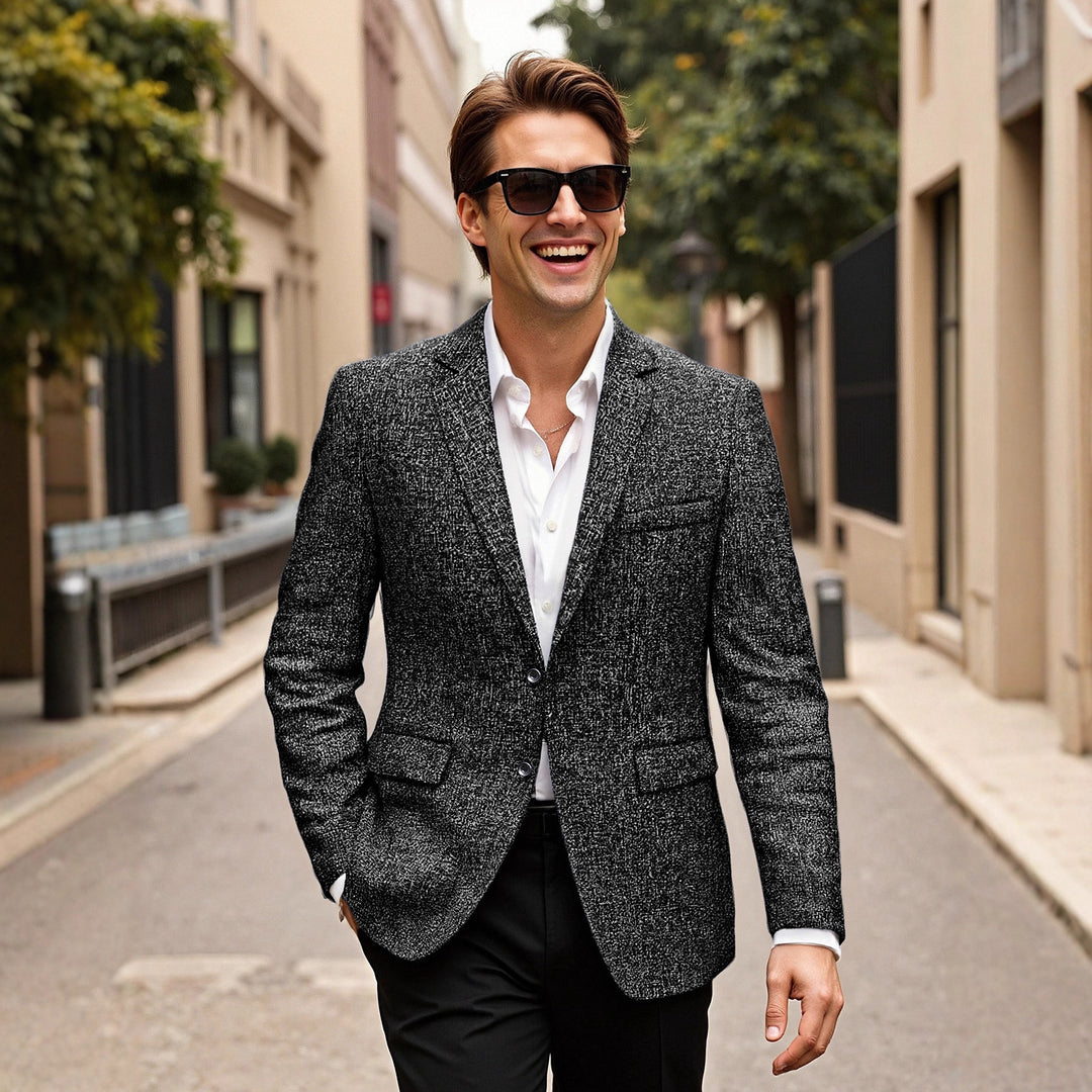 Men's Elegant Wool Blazer Lisslune