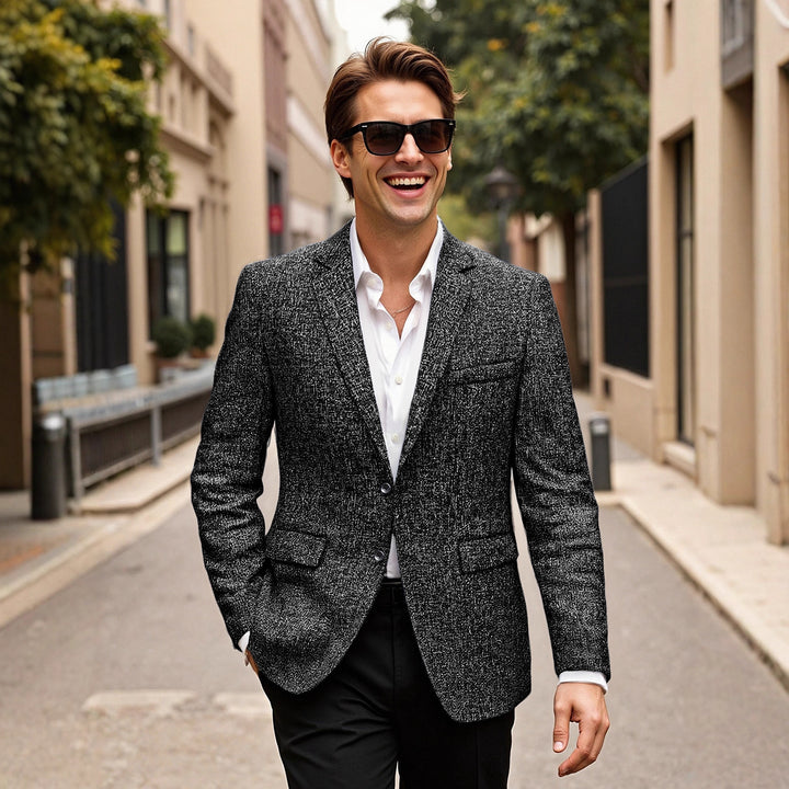 Men's Elegant Wool Blazer Lisslune