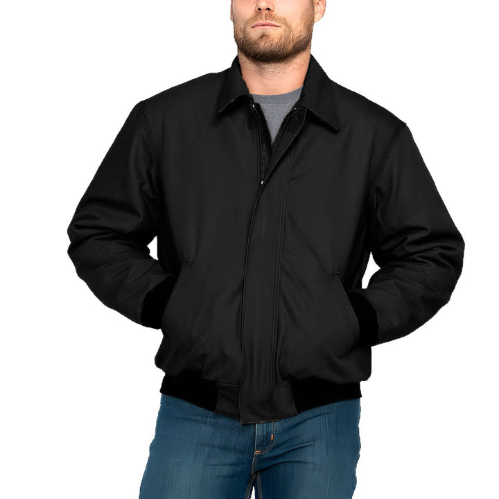 Men's stylish and warming jacket with double zipper Lisslune