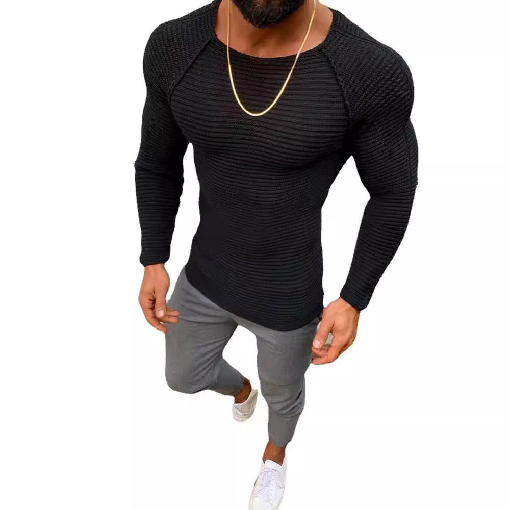 Men's Slim Fit Long Sleeve Lisslune