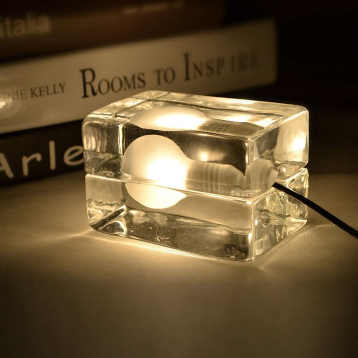 Lisslune | Glass Block Table Lamp with G9 Socket
