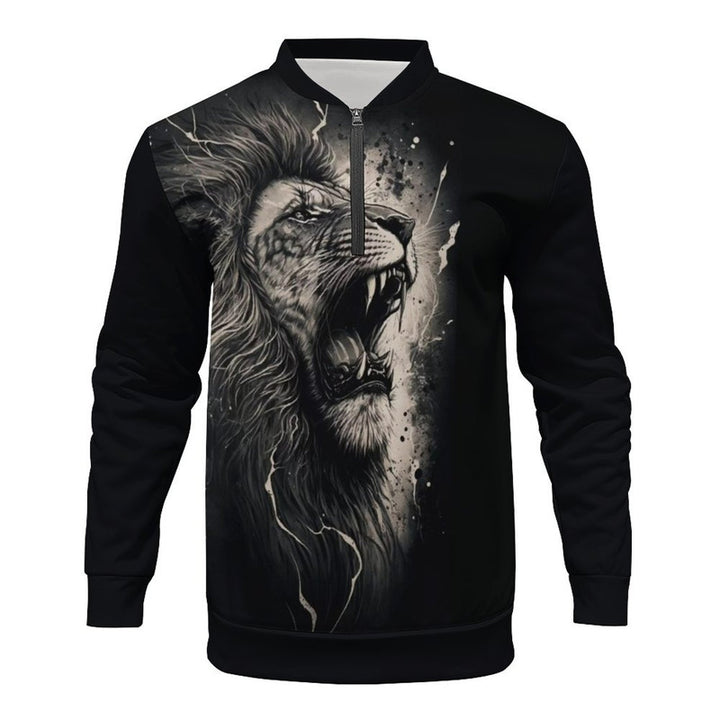 Men's sweatshirt with stylish zipper Lisslune