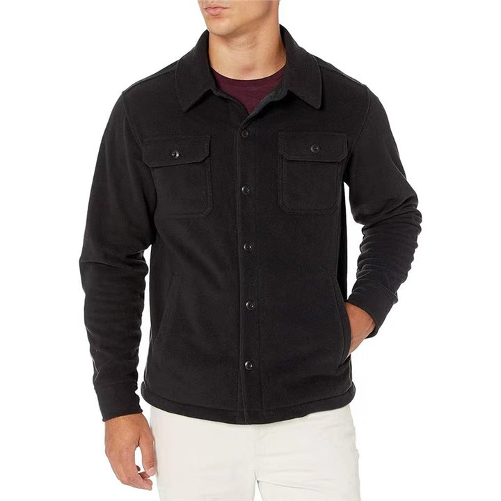 Men's fleece jacket with practical pockets Lisslune