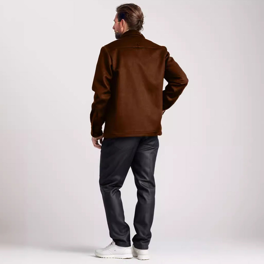 Men's elegant bouclé jacket with practical pockets Lisslune