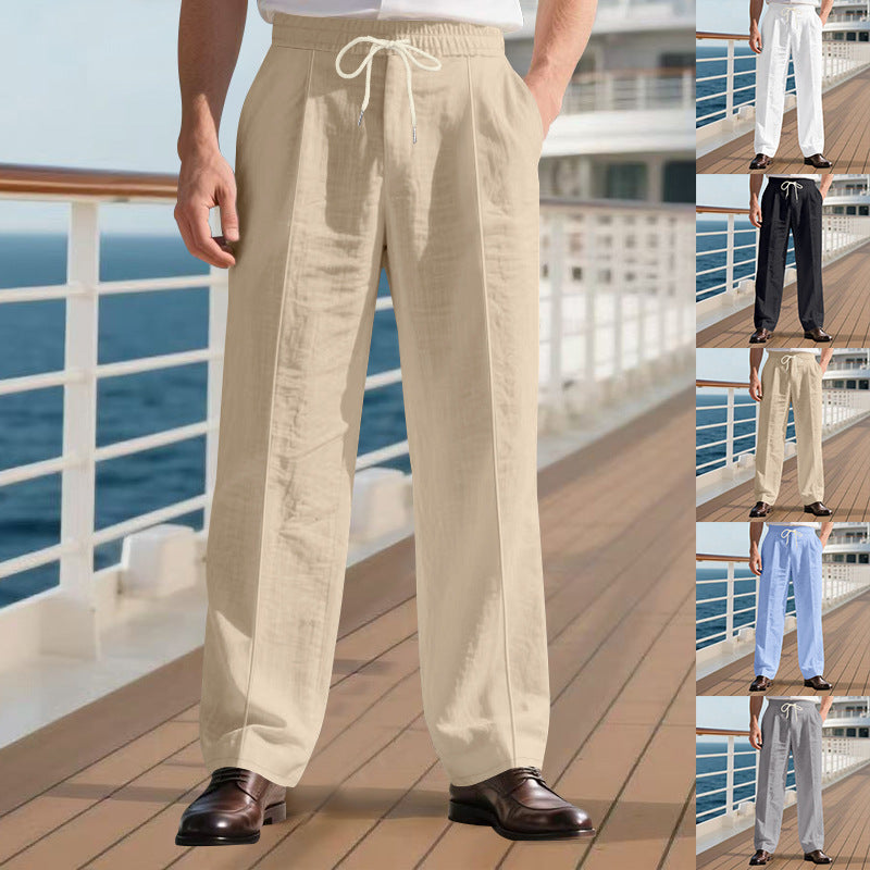 Men's elegant leisure pants with adjustable waistband Lisslune