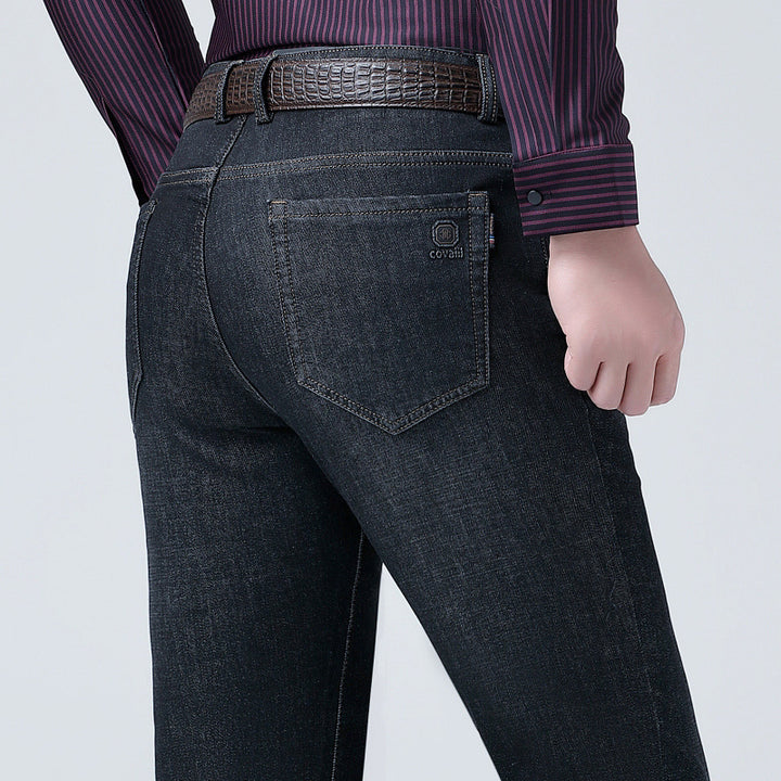 Men's Slim-Fit Jeans with Spandex Content Lisslune