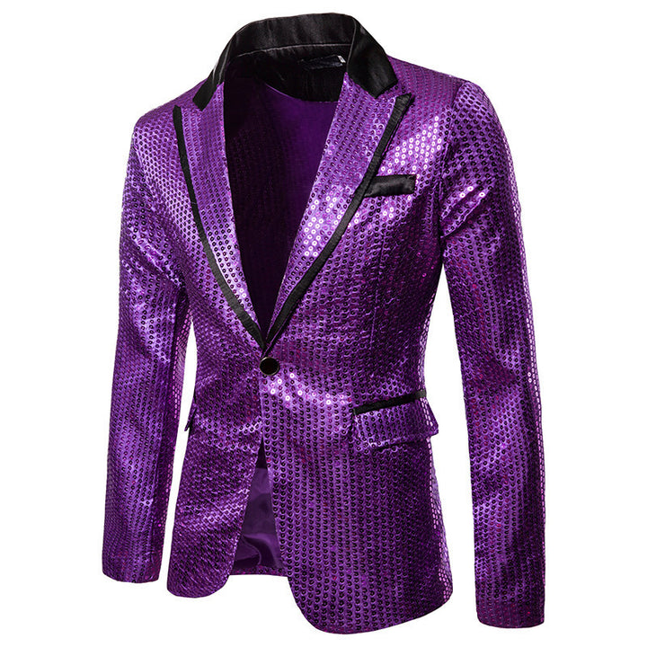 Men's glittering sequin blazer Lisslune