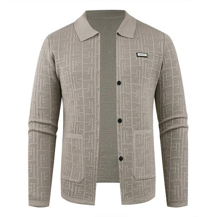Men's fashionable cardigan with unique pattern Lisslune