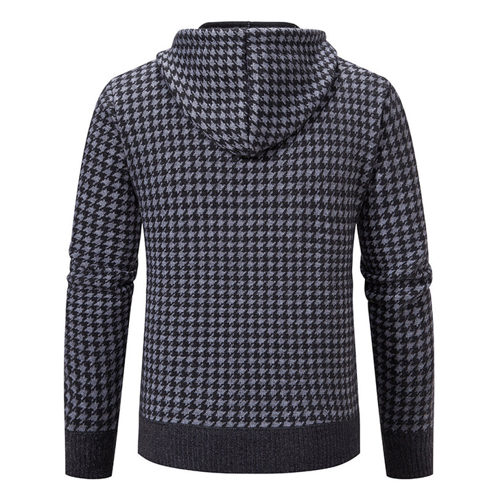 Men's elegant and comfortable cardigan with hood Lisslune