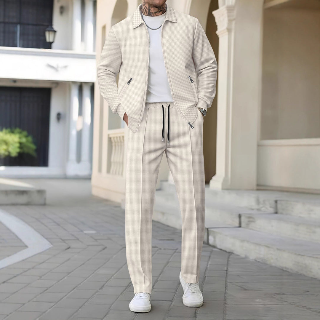 Men's Stylish Casual Pants and Jacket Set Lisslune