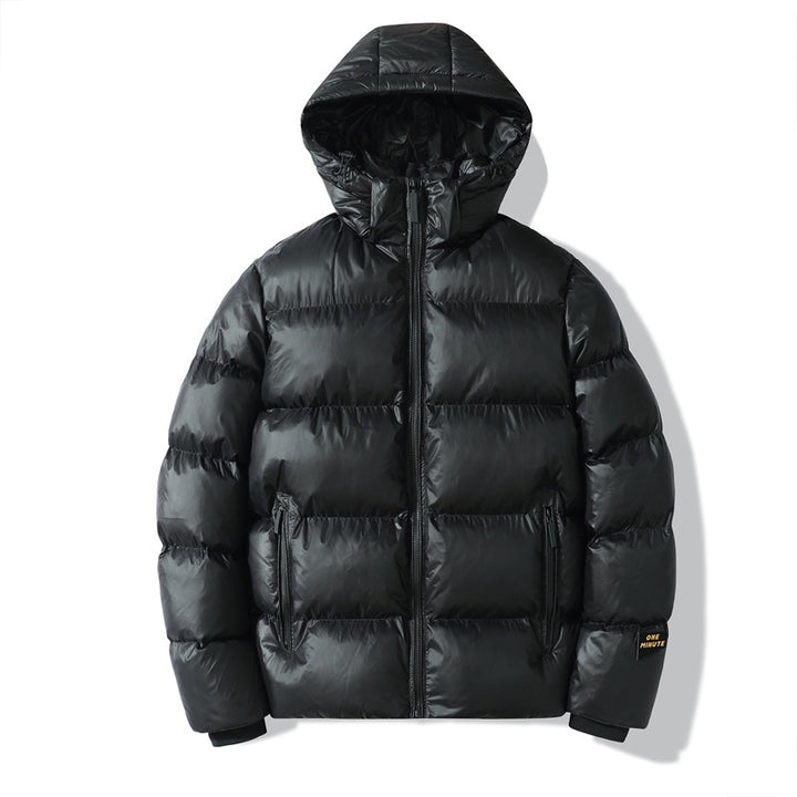 Men's Insulated Quilted Jacket with Hoodie Lisslune