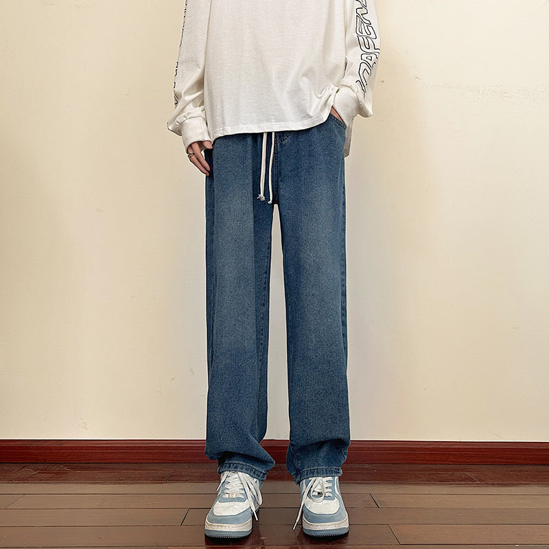 Men's loose Cargo Jeans with elastic waistband and practical pockets Lisslune