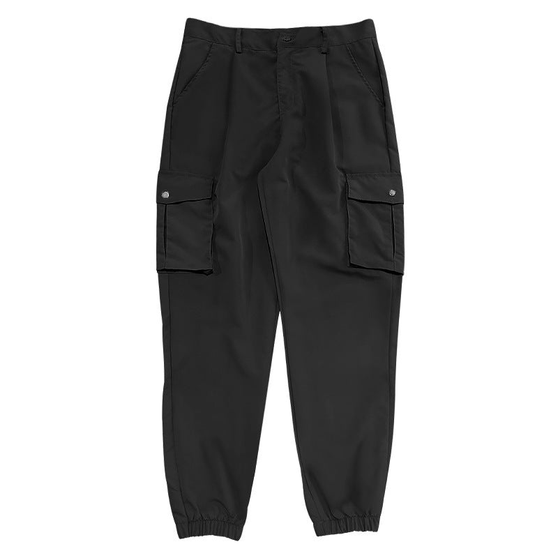 Men's cargo pants with multifunctional pockets and elastic waistband Lisslune
