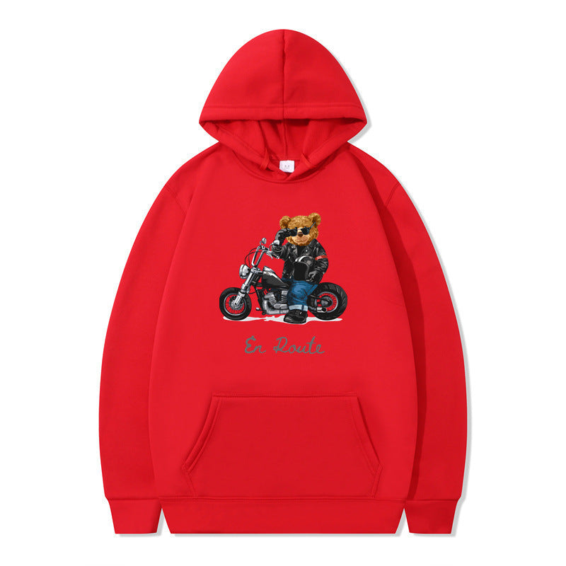 Women's hoodie with unique bear design and casual fit Lisslune