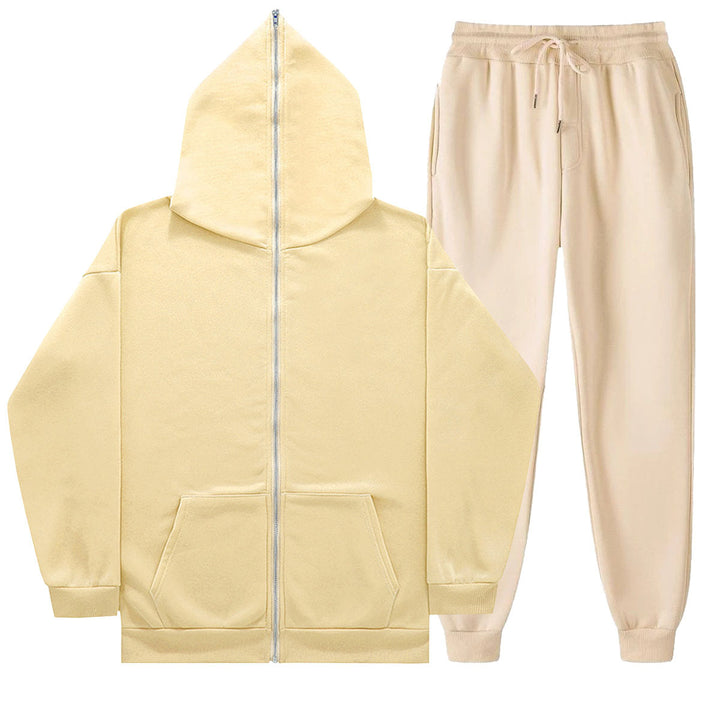 Women's casual set with relaxed zip hoodie and comfortable jogging pants Lisslune