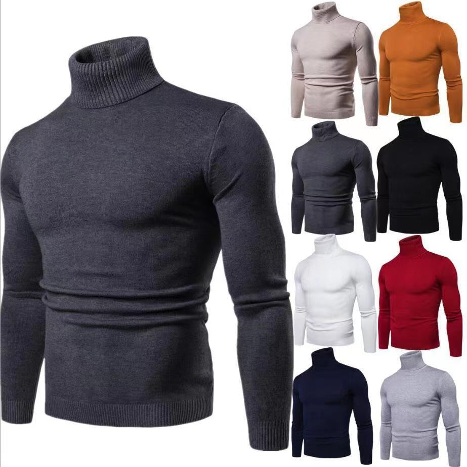 Men's turtleneck sweater made of high-quality cotton Lisslune