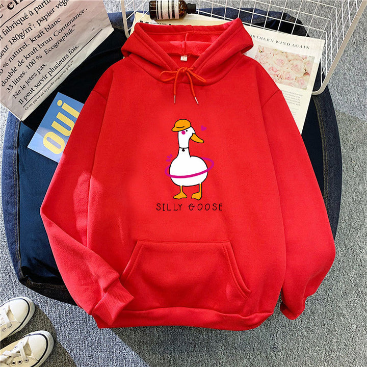 Women's hoodie with funny duck motif Lisslune