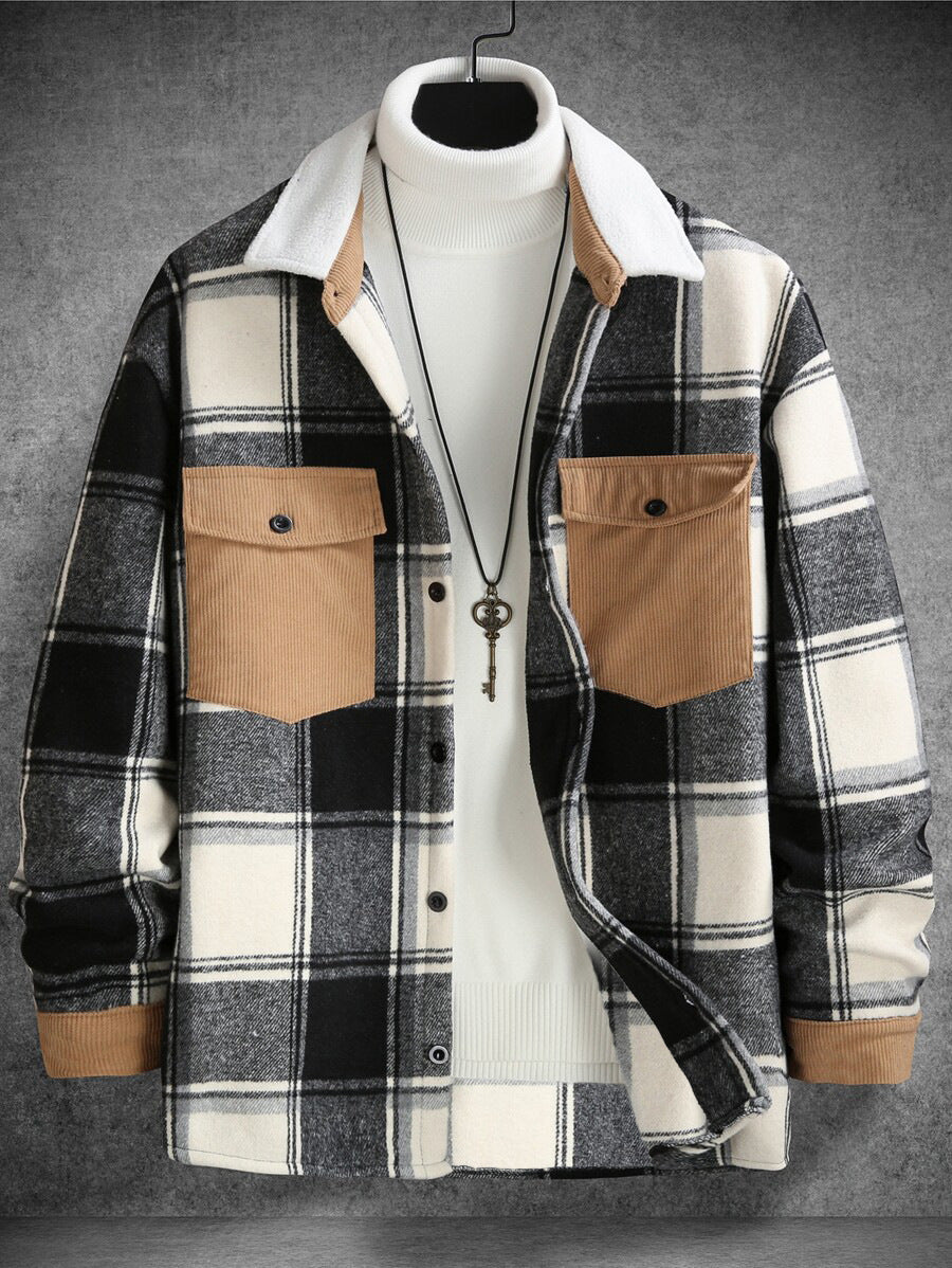 Men's Check Flannel Shirt Lisslune