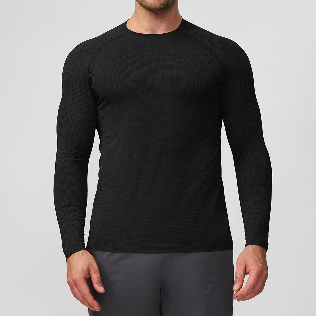 Men's Athletic Long-Sleeve Compression Shirt Lisslune