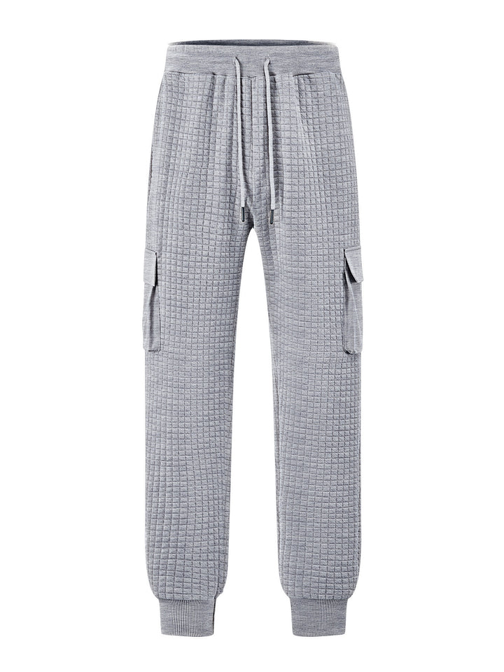 Men's cargo jogging pants with textured design and practical pockets Lisslune
