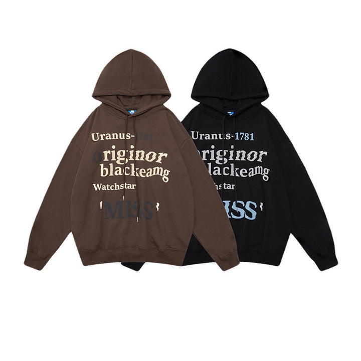 Women's leisure hoodie with trendy lettering Lisslune