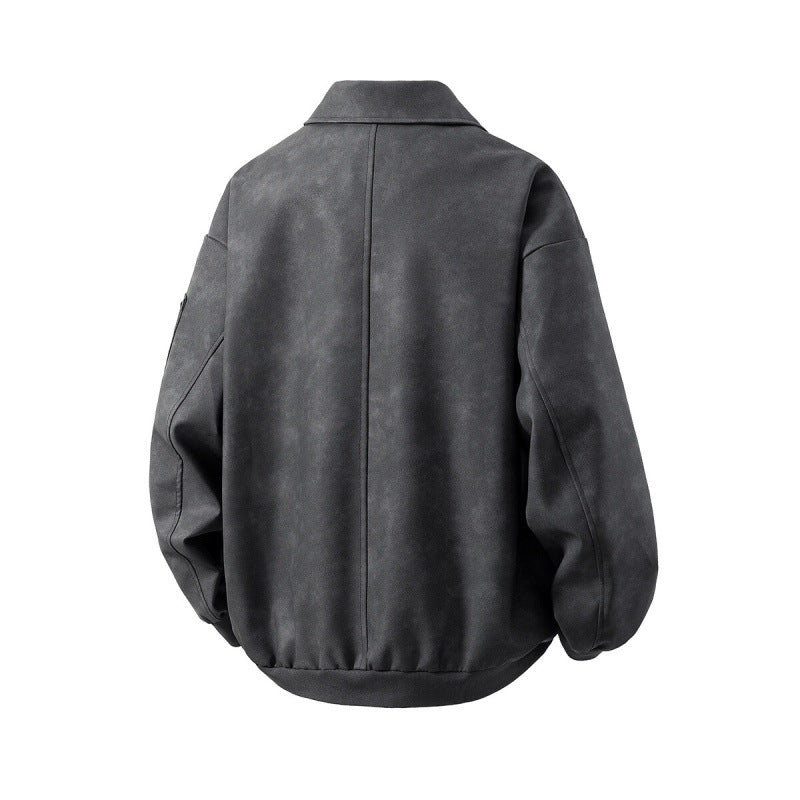 Men's transitional jacket with innovative design and multifunctional zippered pockets Lisslune