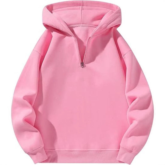 Men's sporty hoodie with half zipper Lisslune