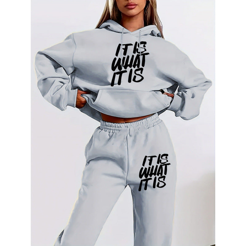 Women's Sweatshirt and Jogging Pants Set Lisslune