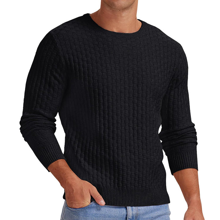 Men's structured sweatshirt with round neck and long sleeves Lisslune