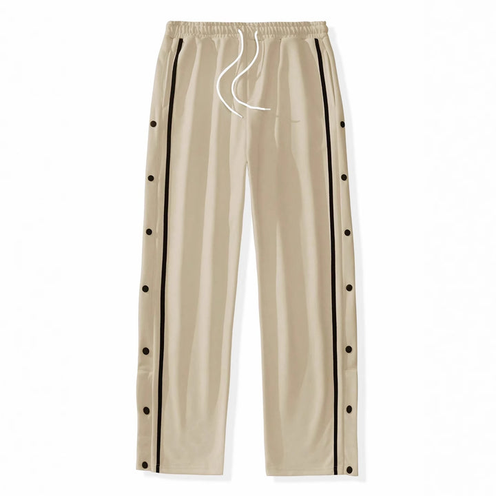 Men's sporty training pants with snap button closure Lisslune