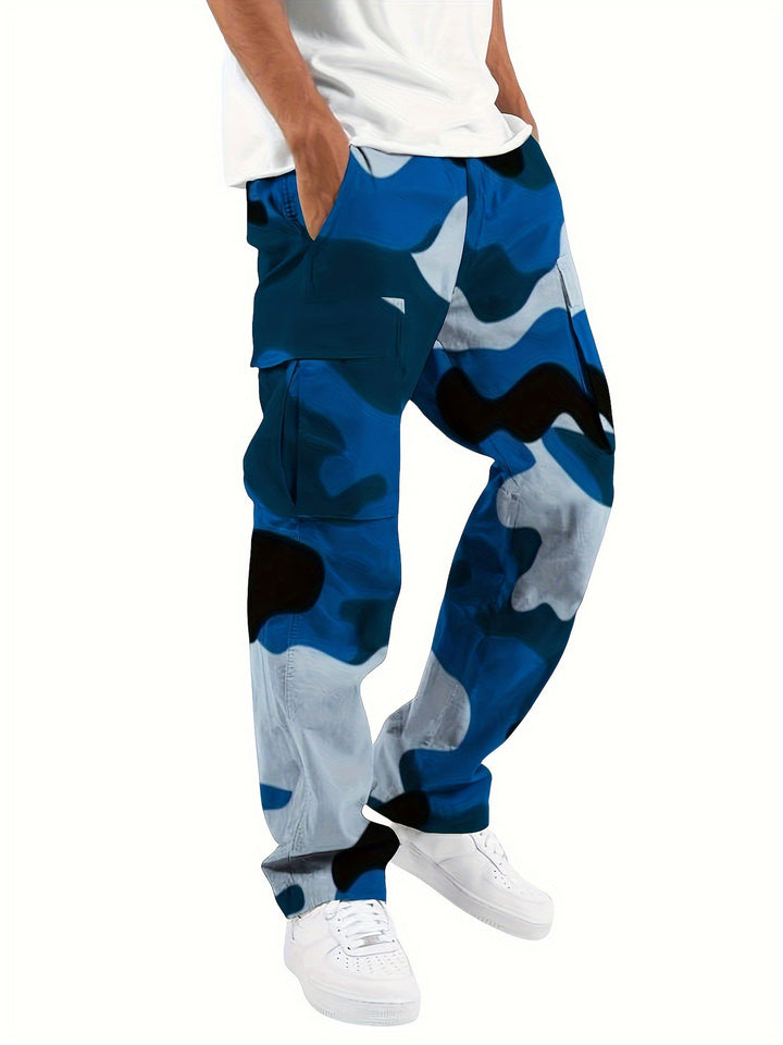Men's Camouflage Cargo Pants with Numerous Pockets Lisslune
