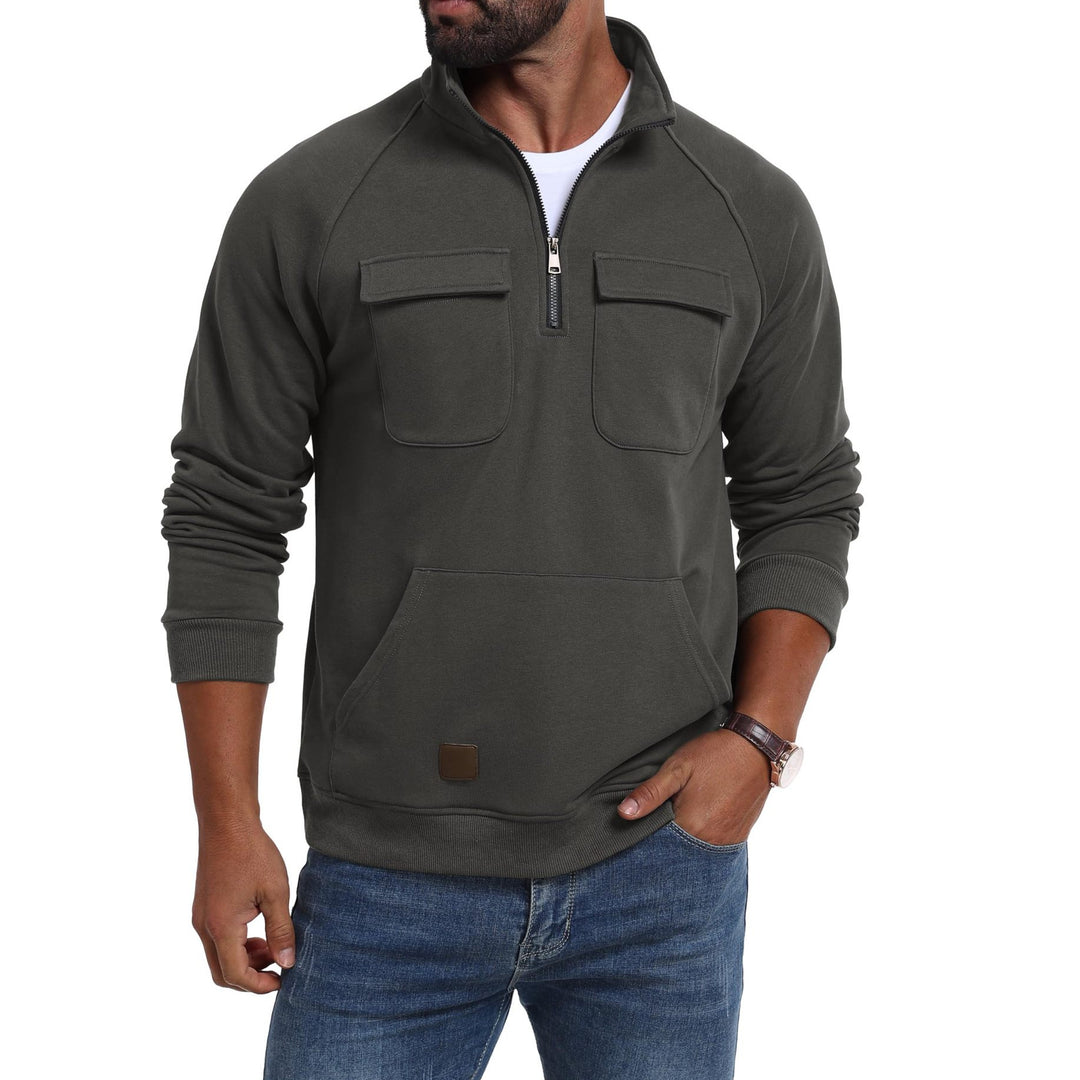 Men's functional sweater with practical pockets Lisslune