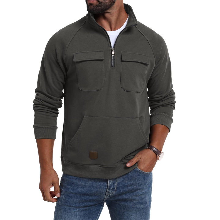 Men's functional sweater with practical pockets Lisslune