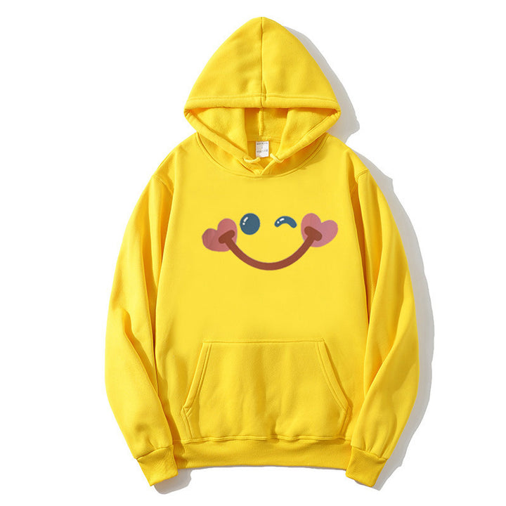 Women's hoodie with cheerful smiley design Lisslune