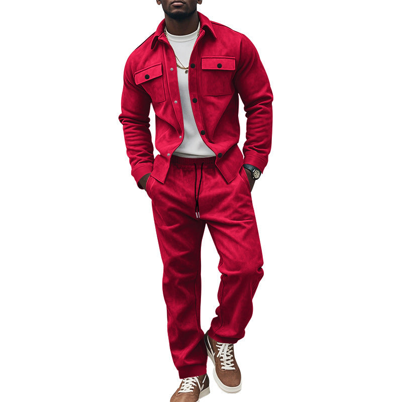 Men's casual tracksuit with functional pockets and durable outer material Lisslune