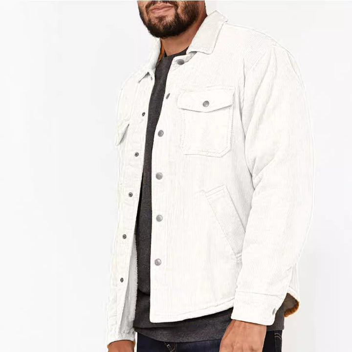 Men's cord jacket with utilitarian details Lisslune