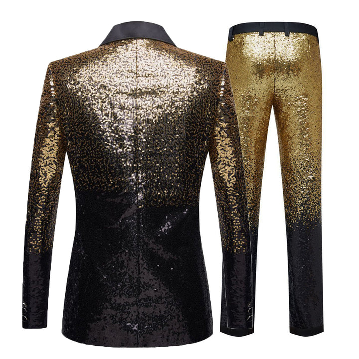 Men's festive sequin suit with modern design Lisslune