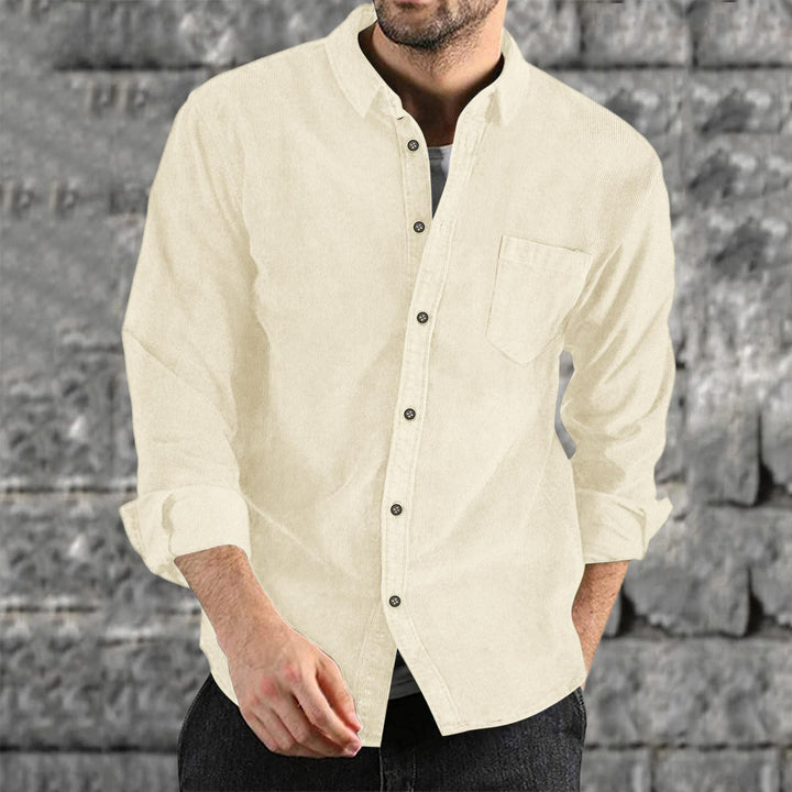 Men's Casual Cord Shirt Lisslune