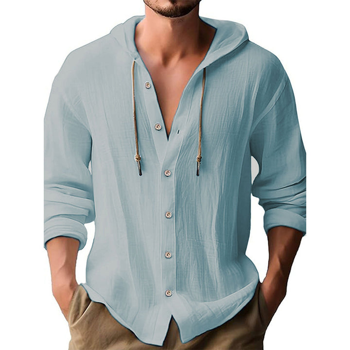 Men's casual shirt with hood Lisslune