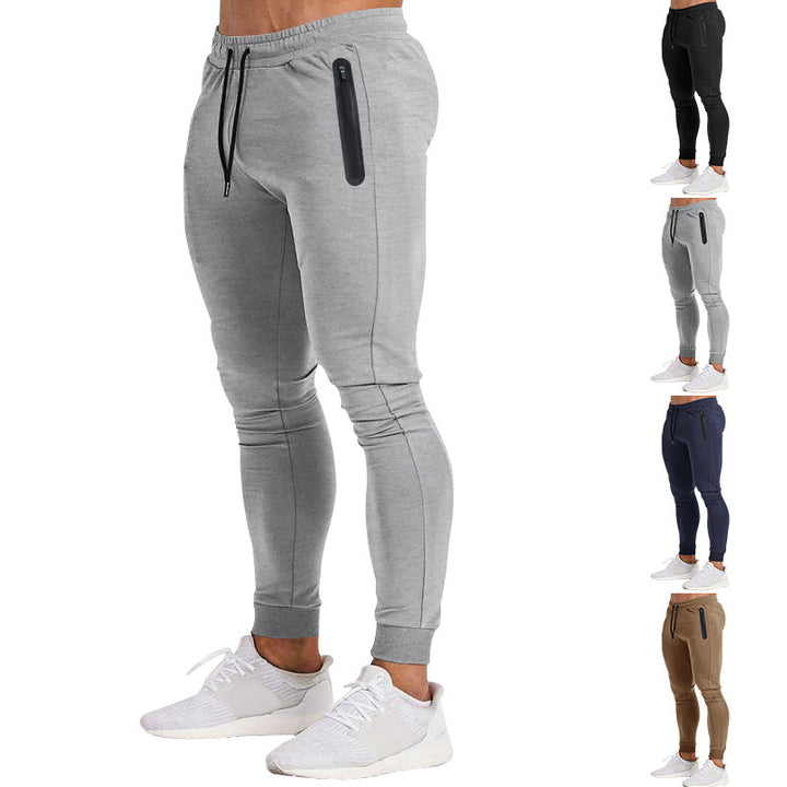 Men's sporty jogging pants with zippered pockets and ergonomic cut Lisslune