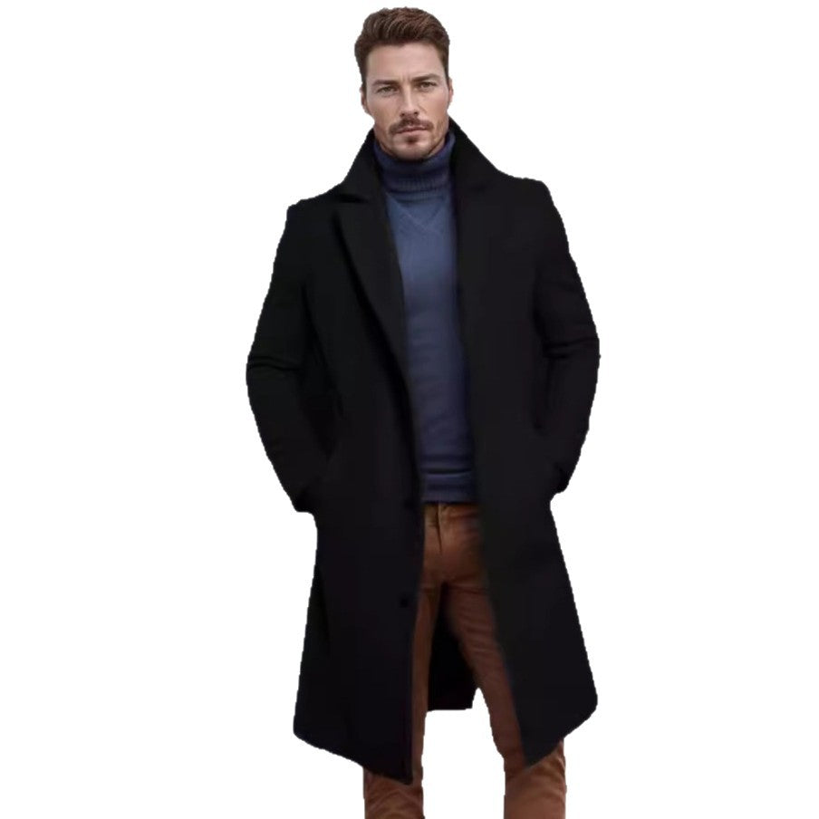 Men's elegant, long winter coat Lisslune