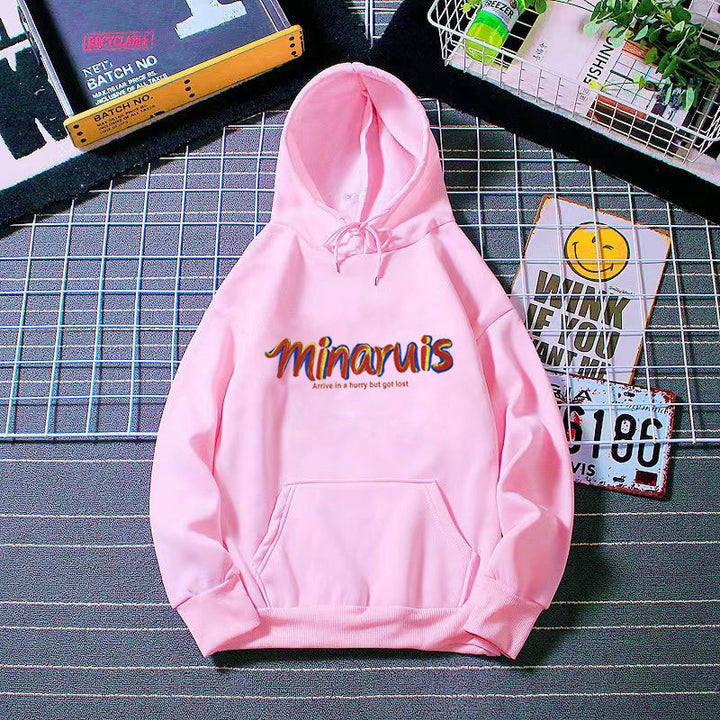 Women's hoodie with colorful lettering Lisslune