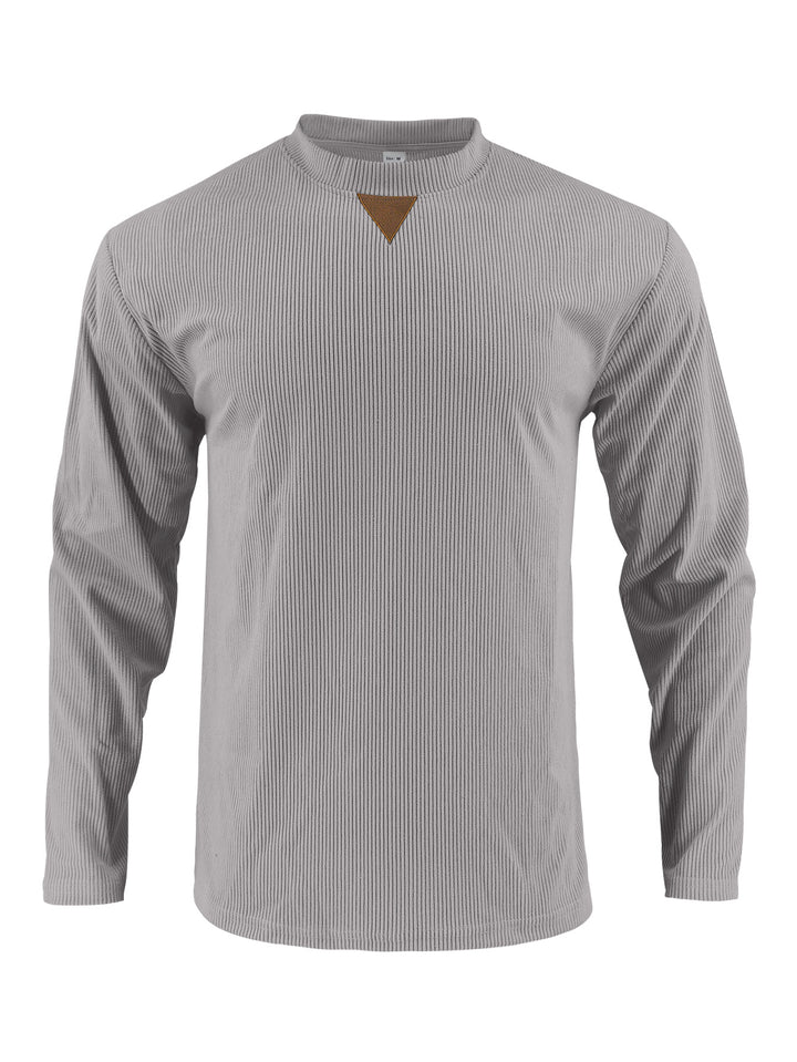 Men's sporty long-sleeve shirt with innovative texture design Lisslune
