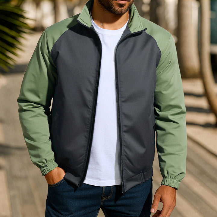 Men's sporty transitional jacket made of tear-resistant material and elastic cuffs Lisslune