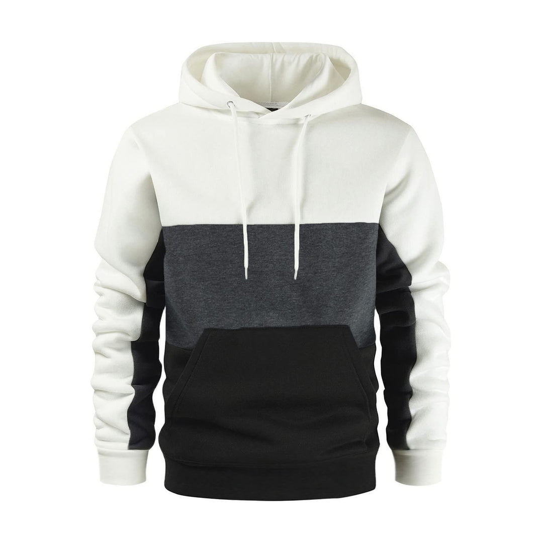 Men's hoodie with fashionable color block design Lisslune